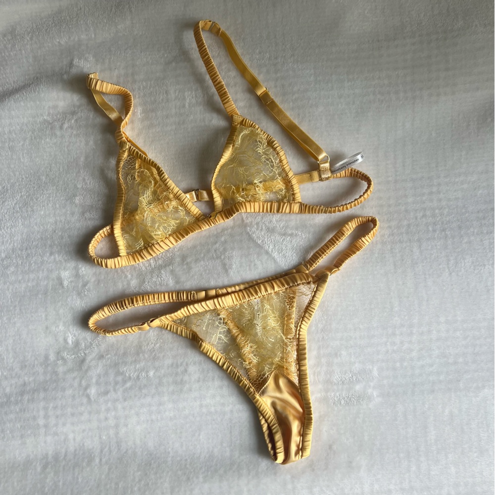 Gooseberry NBW Yellow Lingerie Set